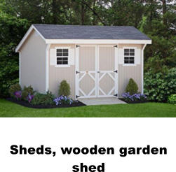 Sheds, wooden garden shed