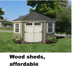 Great Price on a Wood sheds, affordable
