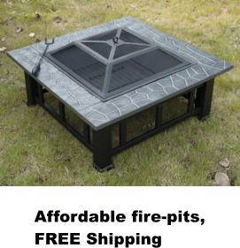 Affordable fire-pits, FREE Shipping