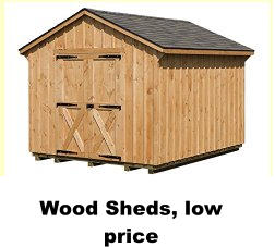 Wood Sheds, low price