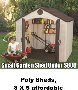 Poly Sheds,  8 X 5 affordable