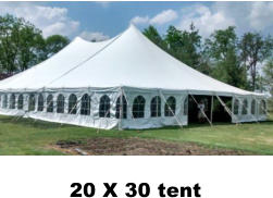 20 X 30 tent