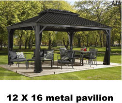 12 X 16 metal pavilion