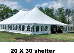 20 X 30 shelter