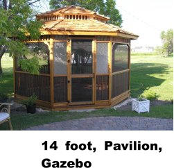 14 foot, Pavilion, Gazebo